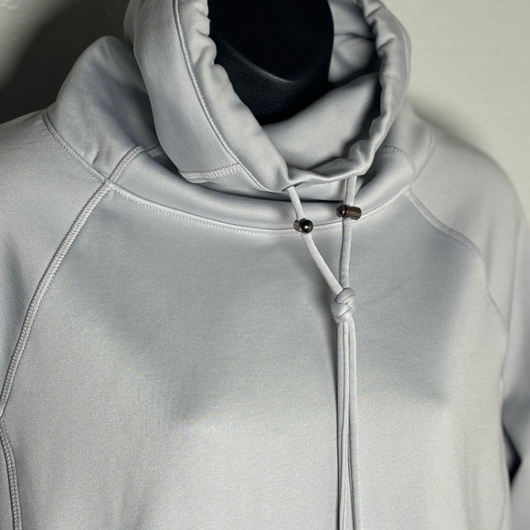 Athleta Soft Gray Cowl Neck Sweater - Picture 5 of 12